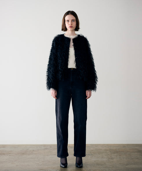 【SOI-MeME】sheer fringe jacket